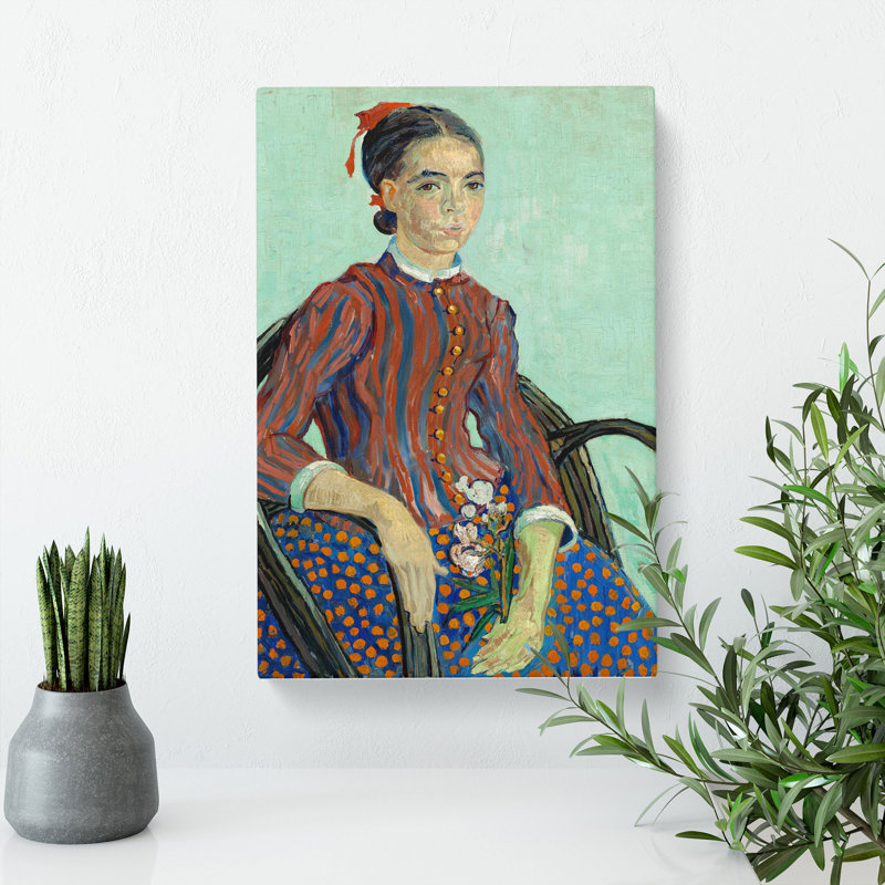 Vangogh Mousme by Vincent Van Gogh - Wrapped Canvas, 50cm H x 35cm W x 3cm D