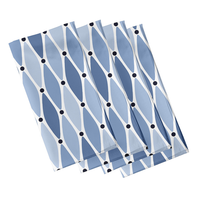 Ensemble de serviettes 4 pièces Odelina Raina, Bleu