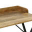 Console en bois naturel