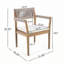 Chaises de salle à manger d'extérieur en bois d'acacia-127881116