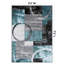 Tapis moderne performance gris, ivoire et bleu à motif abstrait Fanton-2111089913-2079419351