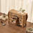 18" W 14-Drawer Solid Wood Apothecary Desktop Organizer Cabinet