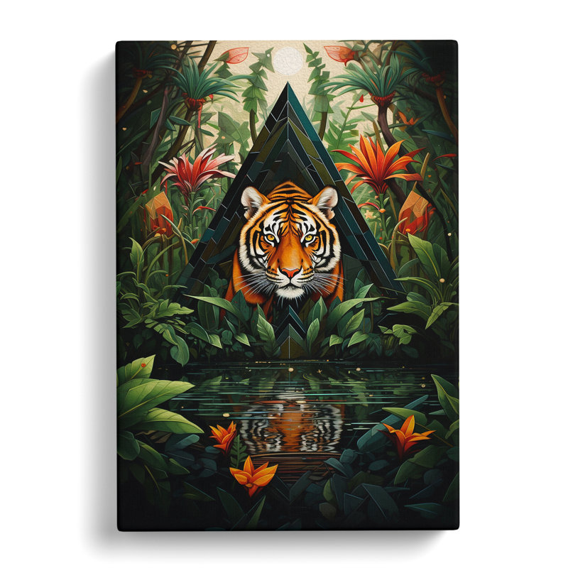 Jungle Geometric - Print, 60cm H x 40cm W x 3cm D