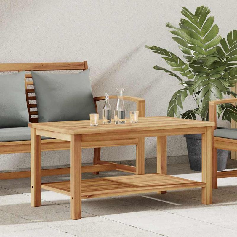 Rectangular Outdoor Coffee Table, 45cm H x 90cm W x 50cm D