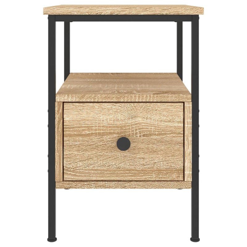 Montclaire Bedside Cabinets 2 pcs 34x36x50 cm Engineered Wood, Sonoma Oak, Individual