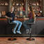 Tabourets de bar réglables, tabourets de comptoir pivotants avec repose-pieds (ensemble de 2)-108803357