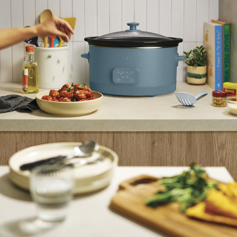 Bella 6.0 QT Programmable Slow Cooker, Surf