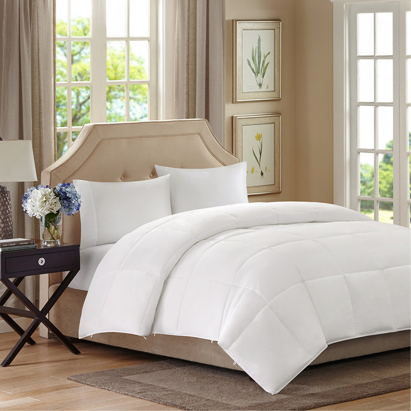 Édredon simple en duvet synthétique 2 en 1 simple toutes saisons