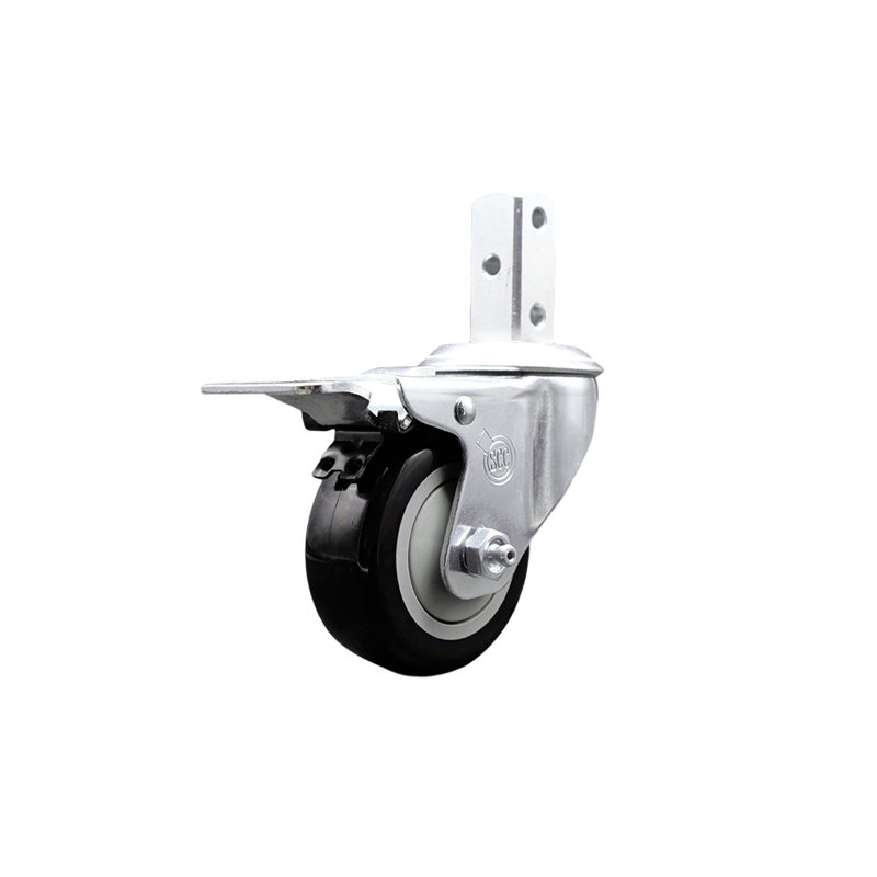 Square Stem Caster, Black