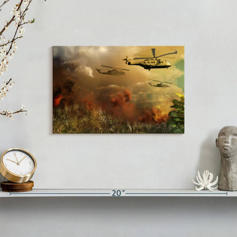 Lelar Helicopter Rescue Fleet, 8" H x 12" W