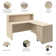 Arrive 60W x 72D Reception L Desk with 3 Drawer Mobile Pedestal