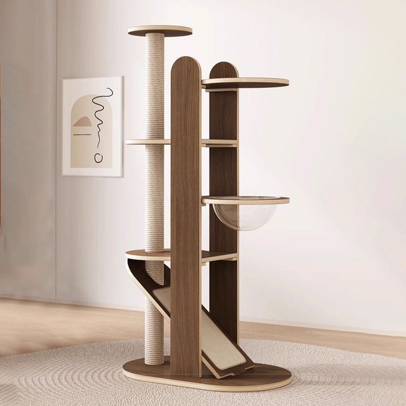 5 Tiers Cat Tree with Condons,Perch,Scratching Posts