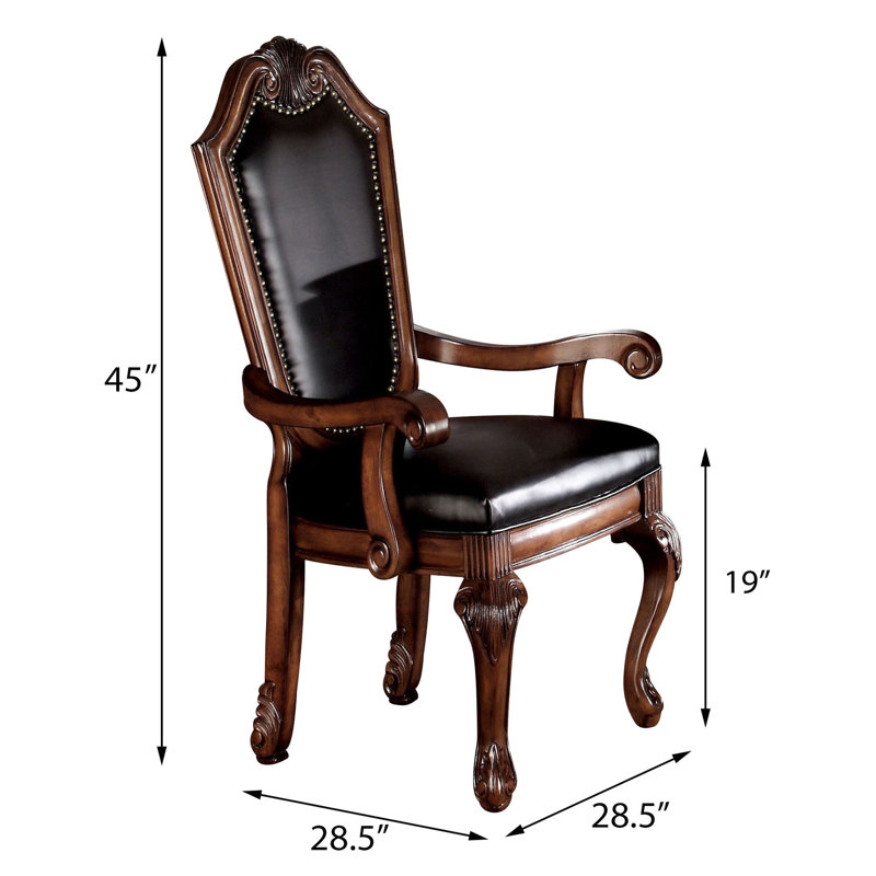 Élégante chaise de salle à manger, noire et brune, fauteuil ergonomique sophistiqué à dossier solide, silhouette gracieuse
