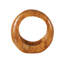 Sculpture brune en teck