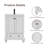 24" Single Sink Bathroom Vanity Base Only, Painted Surface, Soft-Close Doors-116272783