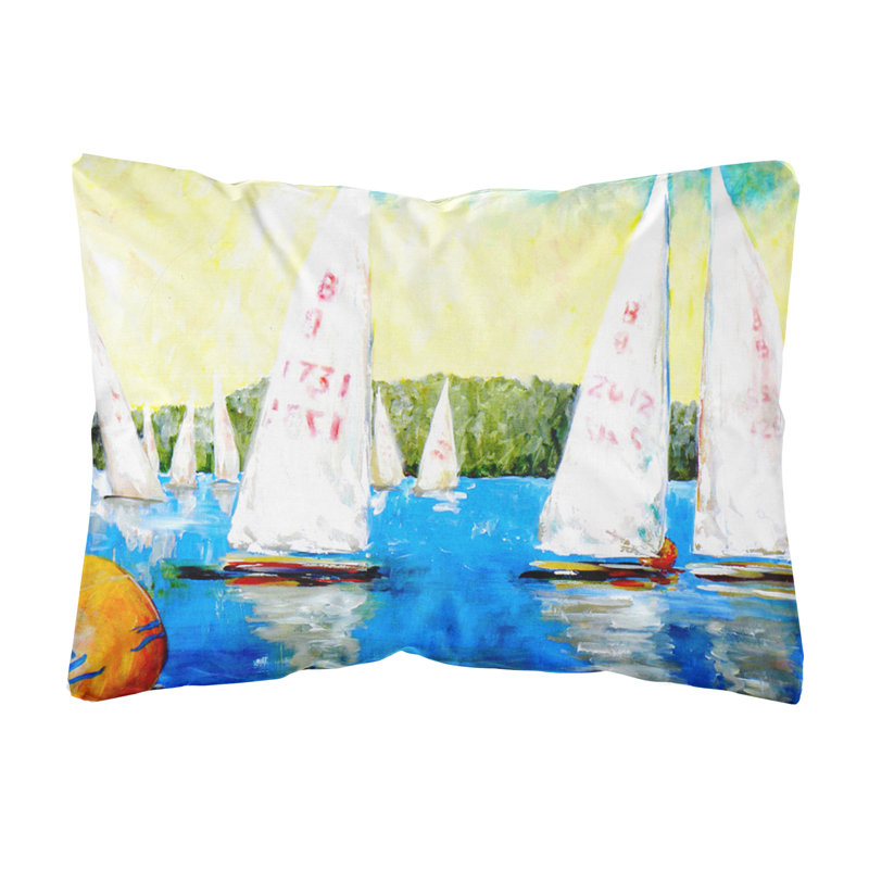Coussin intérieur/extérieur rond the mark Sailboat