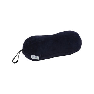 All-Purpose Memory Foam Travel Pillow, Peanut-Shaped Lumbar Pillow, Navy