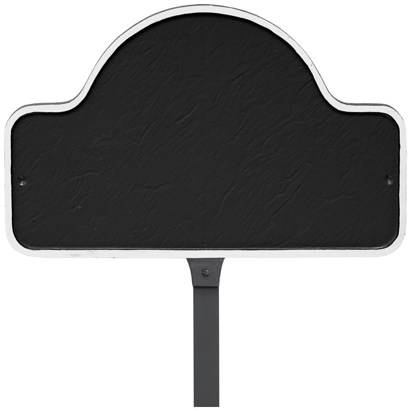 Enseigne d’adresse pour pelouse sur 1 ligne Lexington, Oui, Noir / Blanc