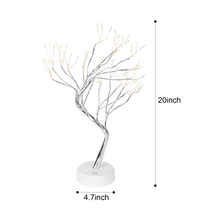 Bonsaï avec éclairage à branches et branches