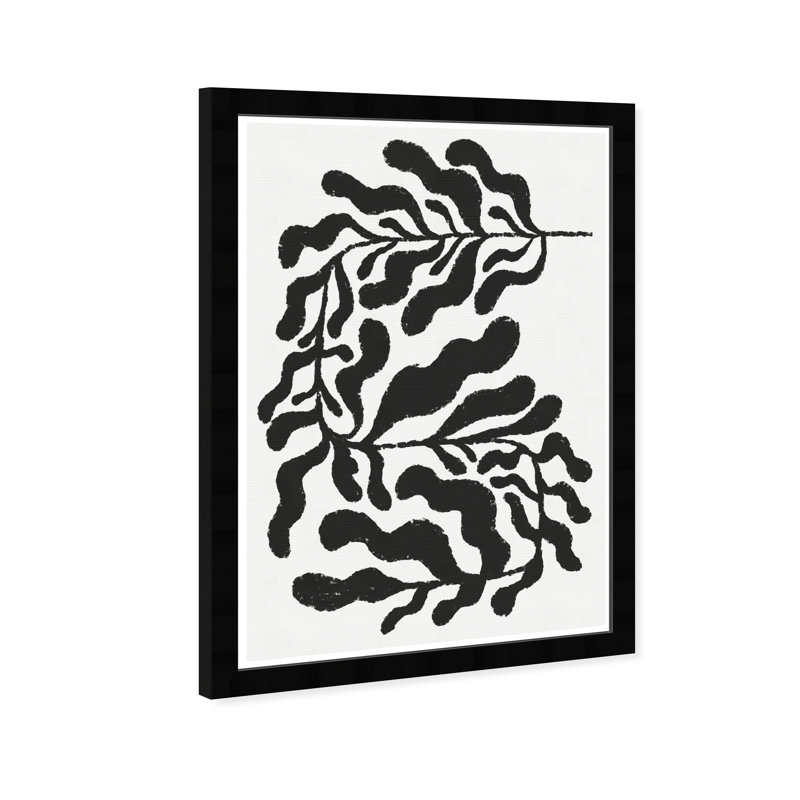 «Black and White Leaf II», cadre photo, Cadre noir