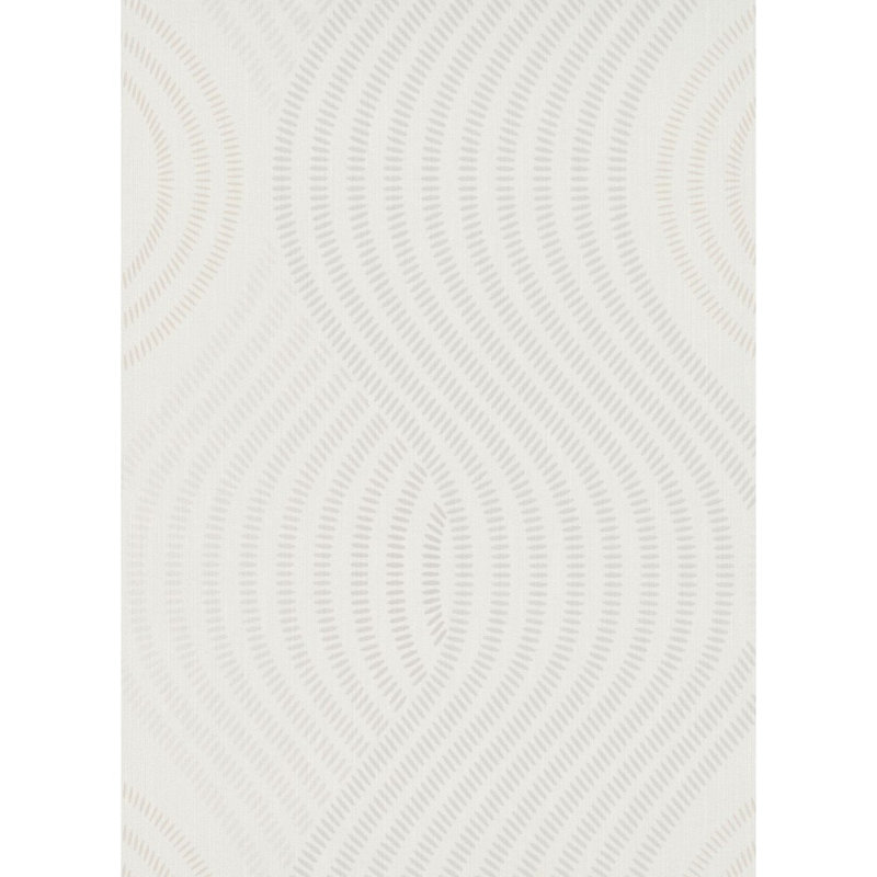 Papier peint à motif géométrique moderne Concord Wallredings 10045-15, Blanc/doré
