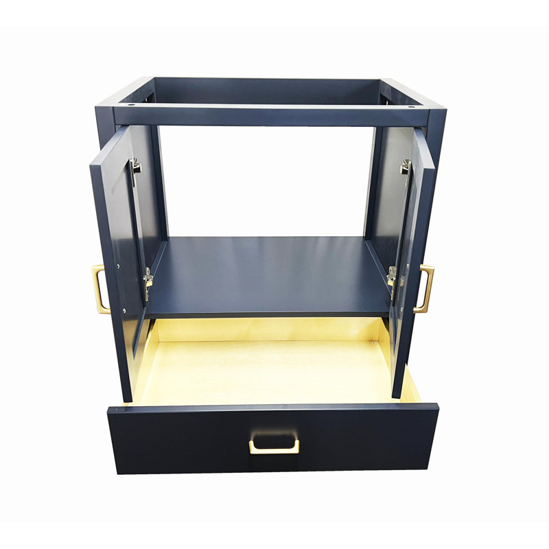 Base de meuble-lavabo simple 36 po CATALINA seulement, Bleu