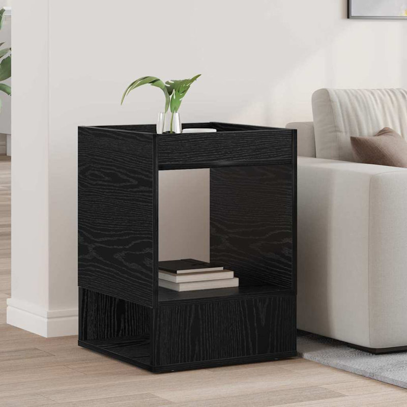 End Table, Black Oak