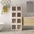 Stackable Collapsible Plastic Storage Bins with Lids,304 QT Closet Organizers with Doors, 25''L x 15.5''W x 56''H-102710055