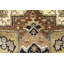 Oriental Handmade Hand-Knotted Rectangle 9'9" x 13'9" Wool Area Rug in Blue/Red/Cream
