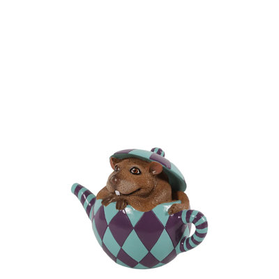 Mouse In Tea Cup Life Size Statue