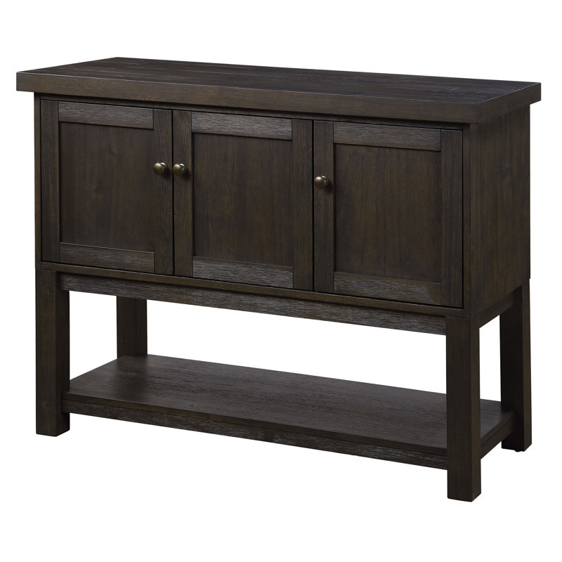 Cheshunt 3-Door Server in Distressed Walnut,Sideboard,Buffet table,Dining cabinet
