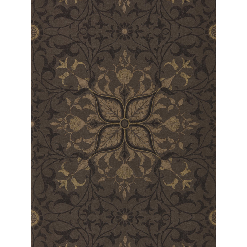 Pure Net Ceiling Wallpaper, Charcoal/Gold