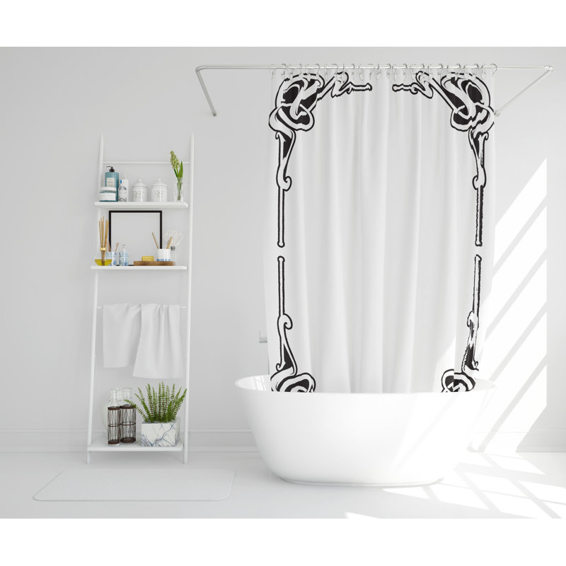 Quintanar Polyester Shower Curtain Set, 168cm H x 168cm W