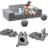 Kids Play Couch, 12 Pcs Modular Toddler Couch-1696546734