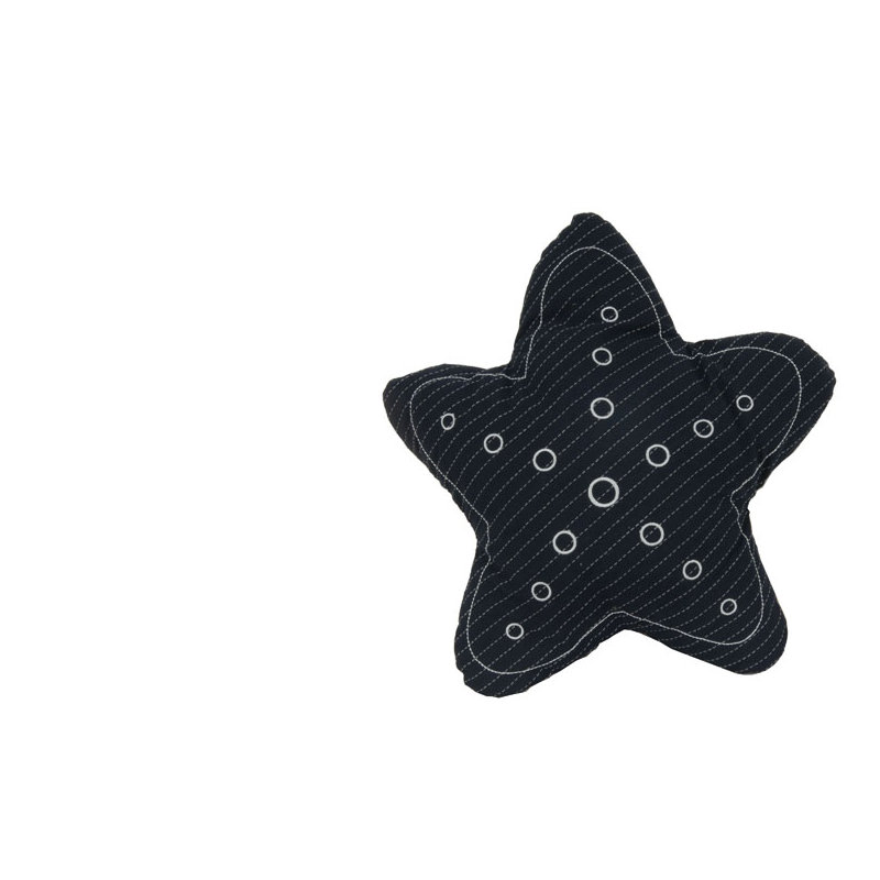  Star Novelty Linen Pillow Cover and Insert, Blue
