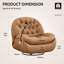 Fauteuil inclinable surdimensionné à bascule pivotant, fauteuil à bascule pivotant et grand fauteuil inclinable avec support pour téléphone-124343491