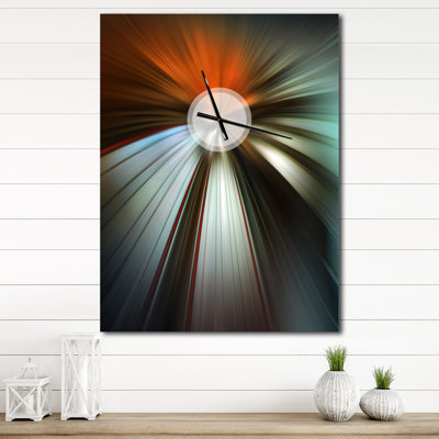 Brown Focus Color - horloge murale moderne