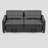 Muns 58" Pull Out Couch Sofa with Separate Ottoman and Adjustable Backrest