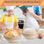 Bread Proofing Basket Set Of 2, 9 Inch Round Sourdough Bread Baking Supplies, Complete Sourdough Starter Kit For Beginners