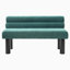 Banc rembourré polyvalent avec pieds en bois d'hévéa, support stable pour une utilisation quotidienne-129407992-129407995-129407996