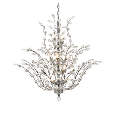 Stever 18 - Light Dimmable Tiered Chandelier