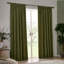 Heavy Chenille Room Darkening Pencil Pleat Curtains-185283827-185283837