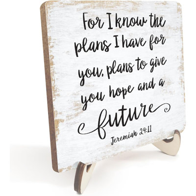 Inspirational Bible Verse Wood Sign