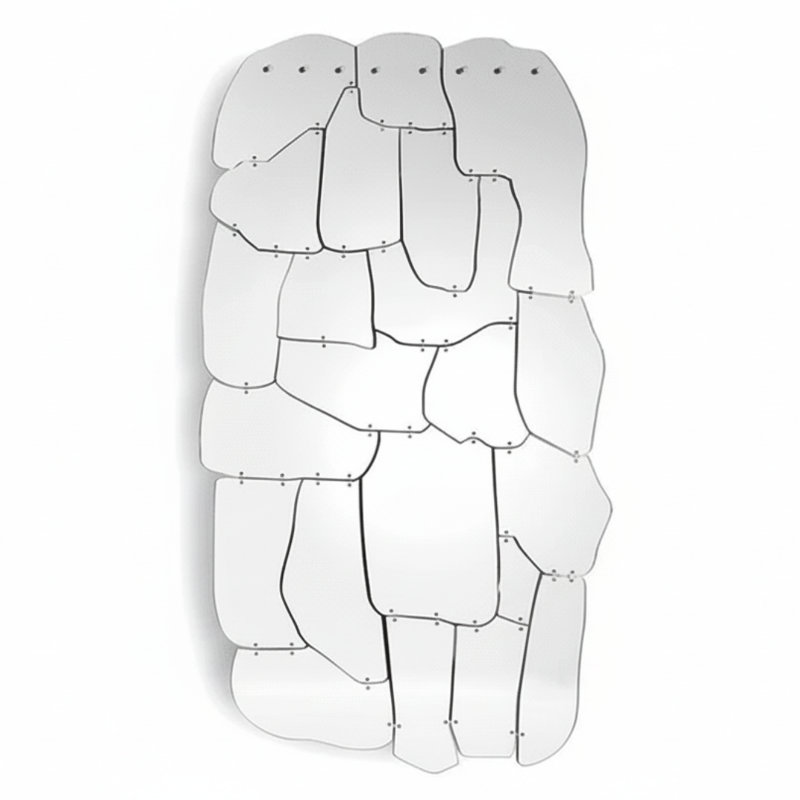 Rectangle Acrylic Mirror, Silver