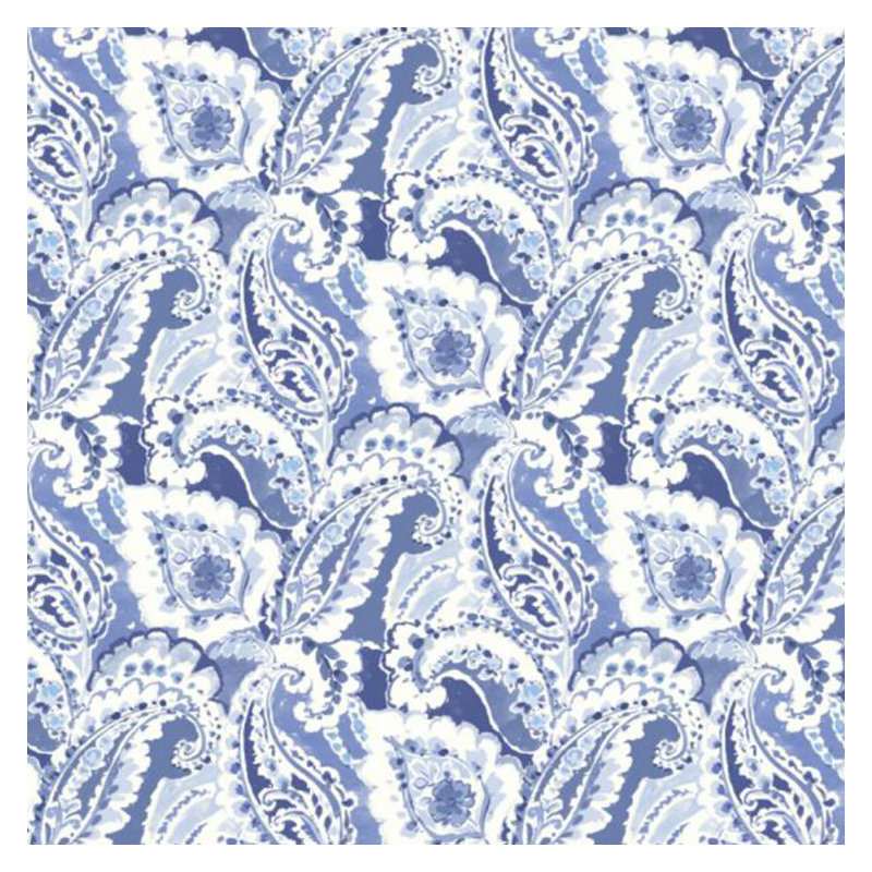Paisley Fabric, Dark Blue