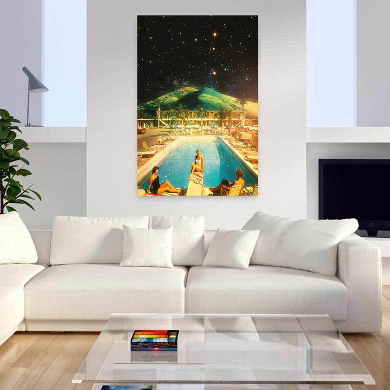 Art contemporain contemporain, H 48 po x l 32 po