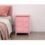 Table de chevet 3 tiroirs rose Lurne-1957290191