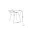 Ellicott Metal Base Dining Table-1502861581
