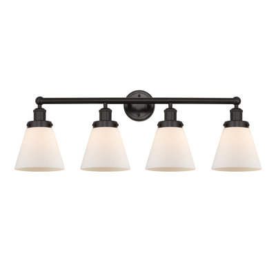 Edison Cone 4 Light Bath Vanity Light