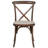 Arquit Series Stackable Wood Cross Back Bistro Dining Chair with Cushion-1004673627